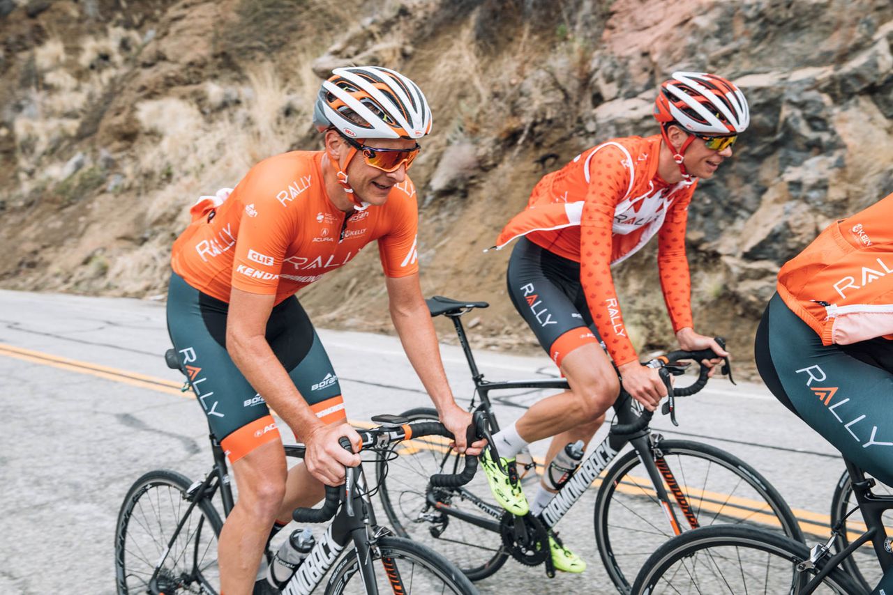 Danny Pate trains with Rally Cycling on Southern California