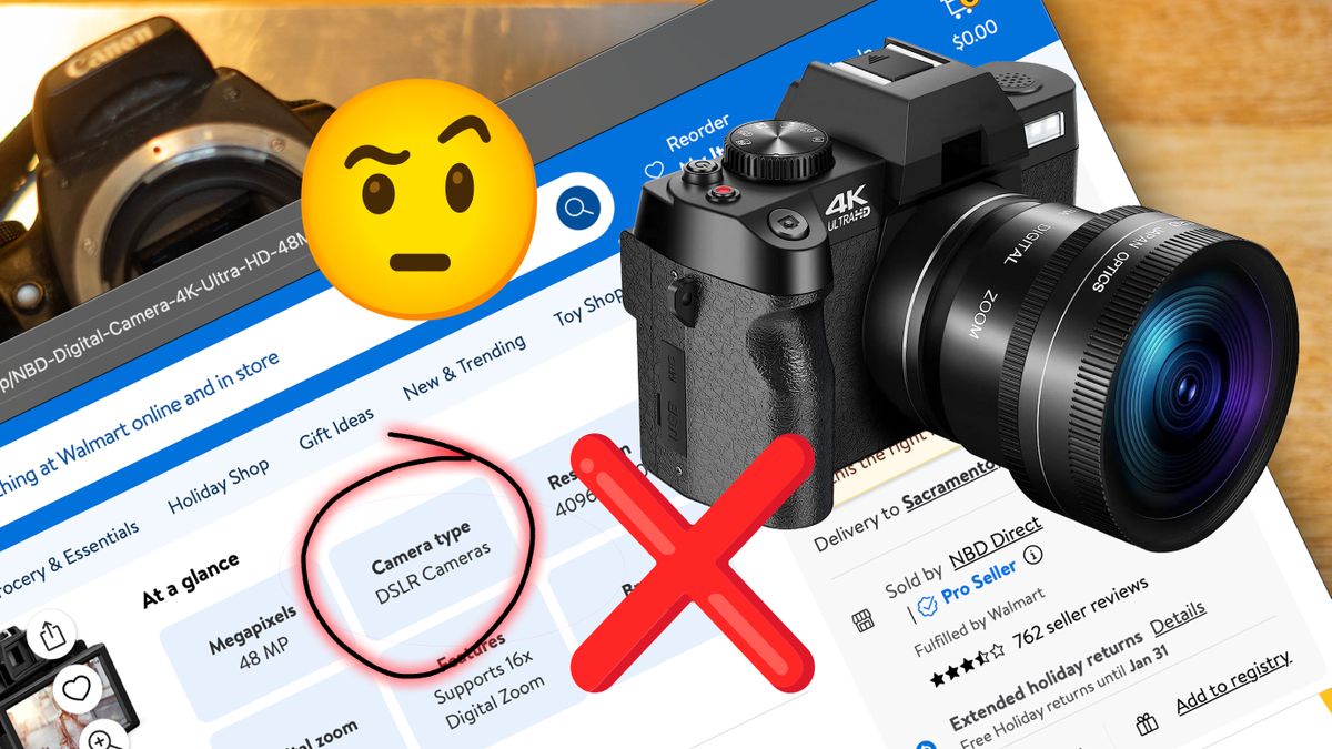 Just because it says it’s a DSLR, doesn’t mean it is! How I spotted a mistake on Walmart