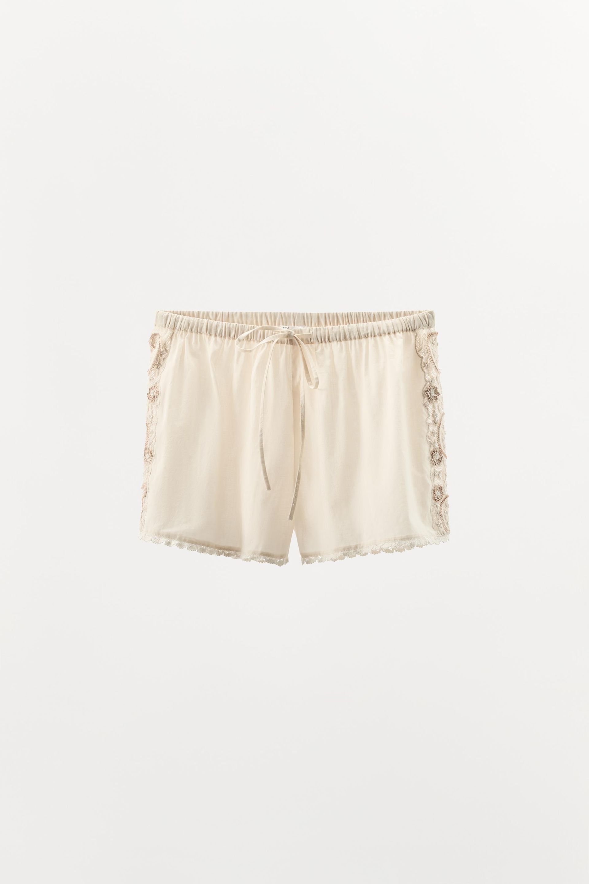 Limited Edition Beaded Embroidered Shorts