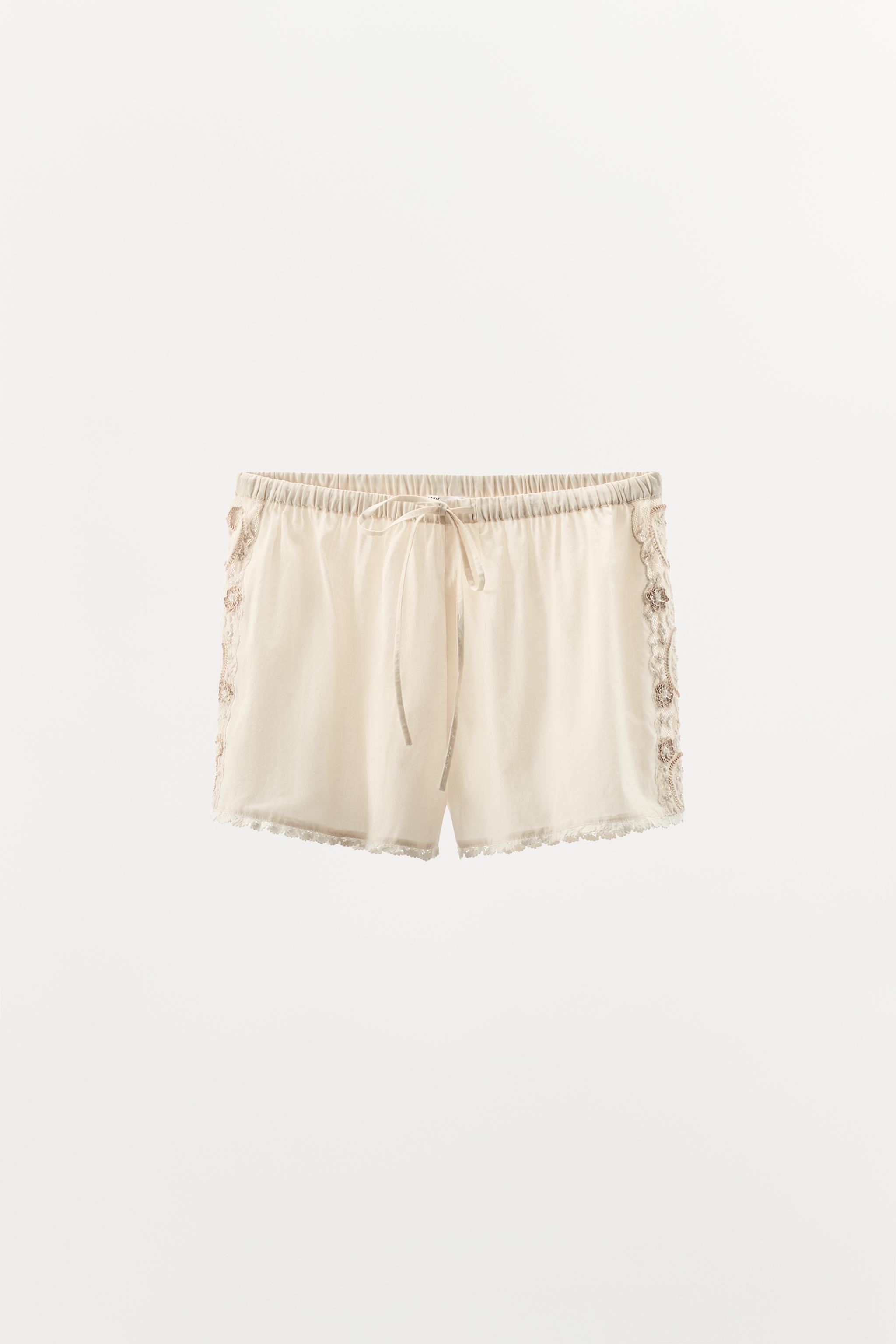 Limited Edition Beaded Embroidered Shorts
