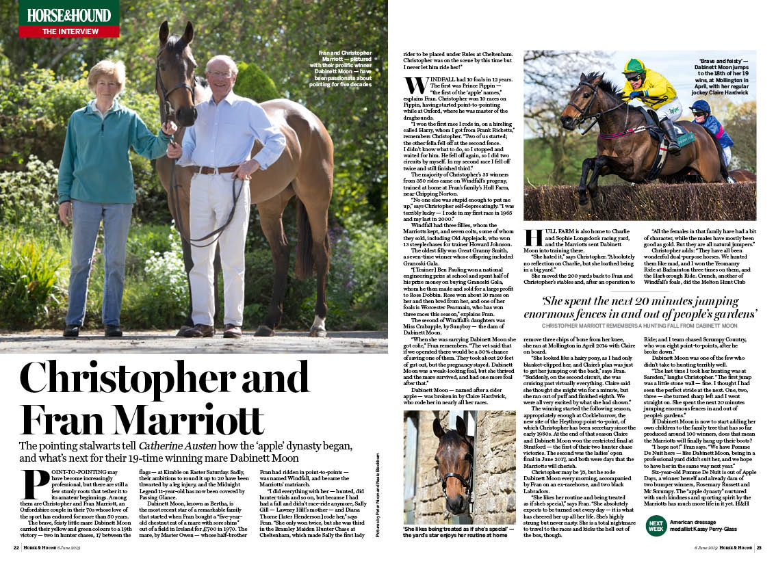 FT 2pp H&amp;amp;H interview Marriotts