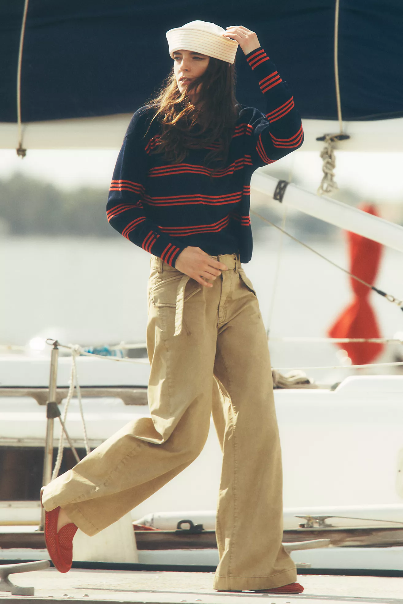 Wyeth denim sailor hat