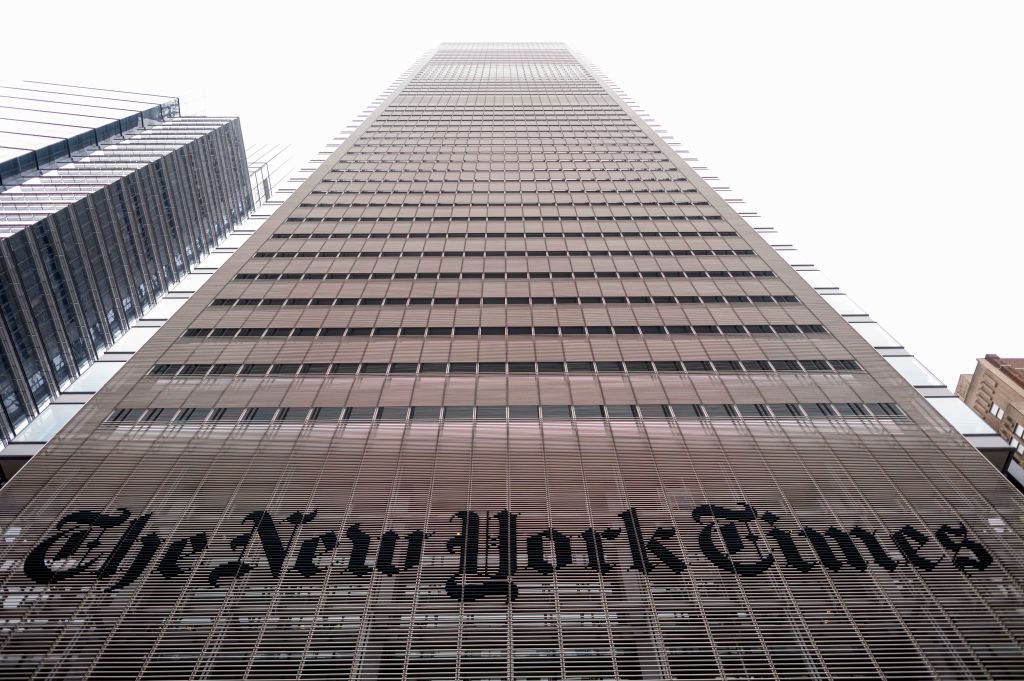 The New York Times building.