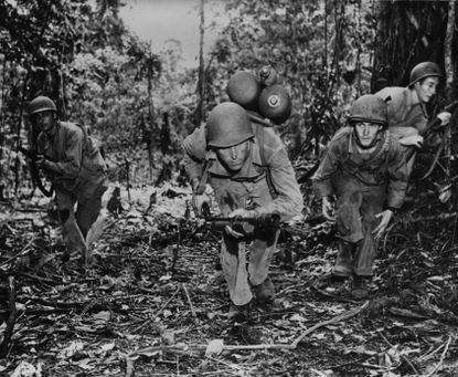 American troops during World War II. 
