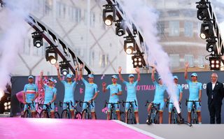 Astana at the presentation of the 2016 Giro d'Italia