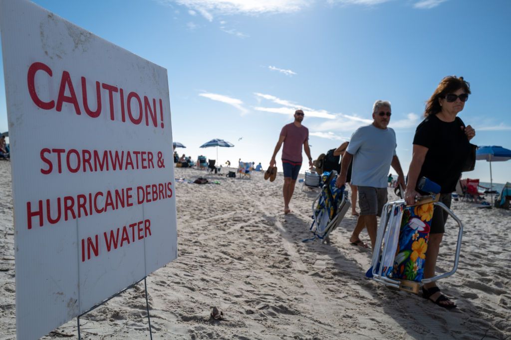 florida beach after hurricane ian