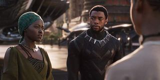 Lupita Nyong'o and Chadwick Boseman in Black Panther