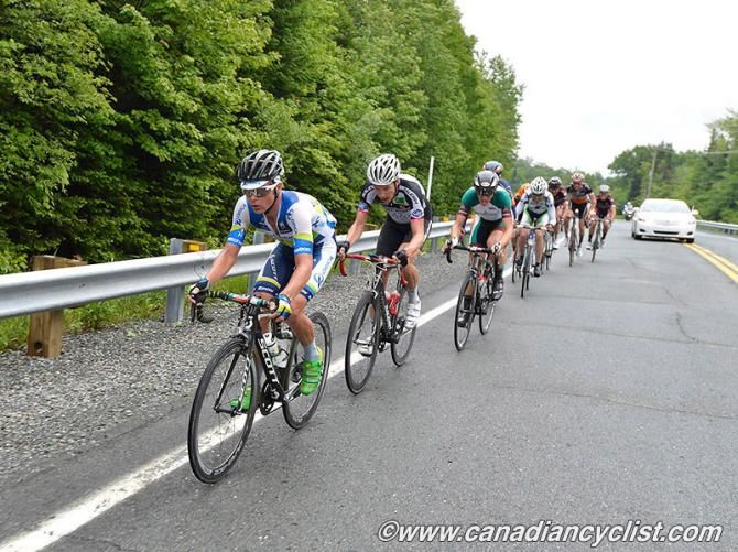 Christian Meier (Orica-GreenEdge) leading the break