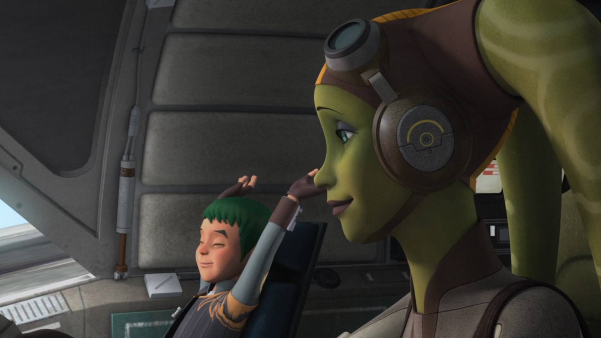 Jacen Syndulla and Hera Syndulla in Star Wars Rebels