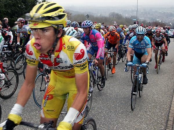Geez, that's tough! Riders fight for air in the wet, humid conditions