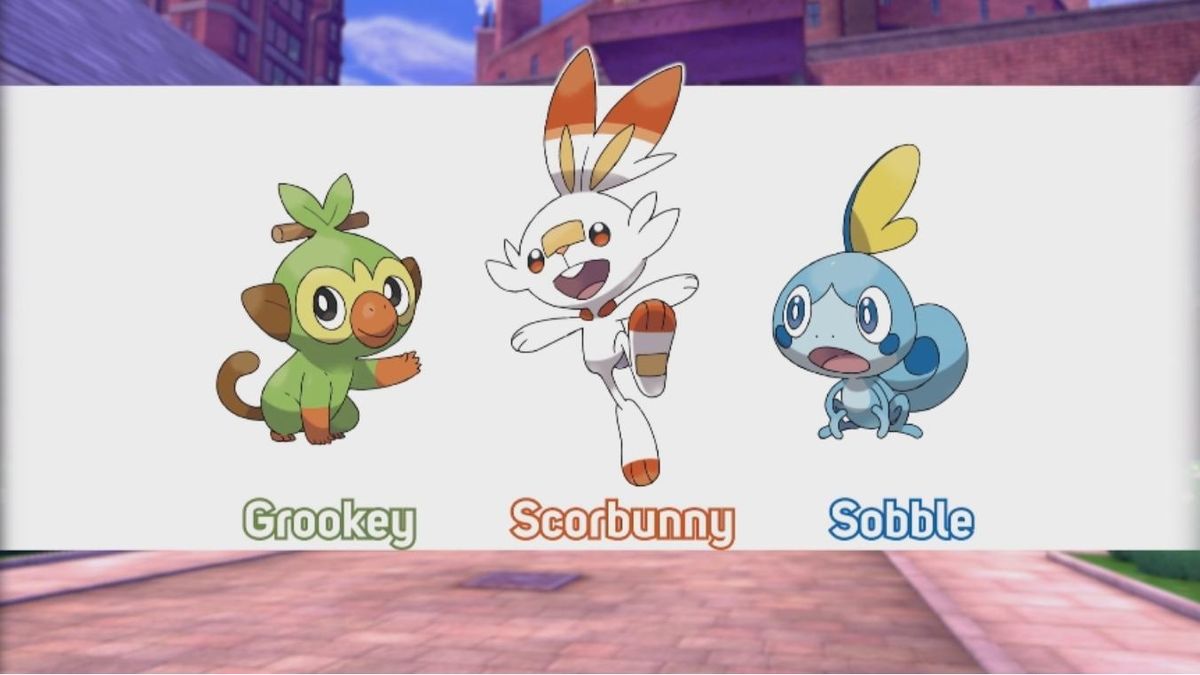 Pokemon Sword and Shield Starters