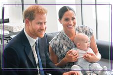 Archie and Lilibet vacation invite revealed, seen here Prince Harry, Meghan, Duchess of Sussex and Archie meeting Archbishop Desmond Tutu