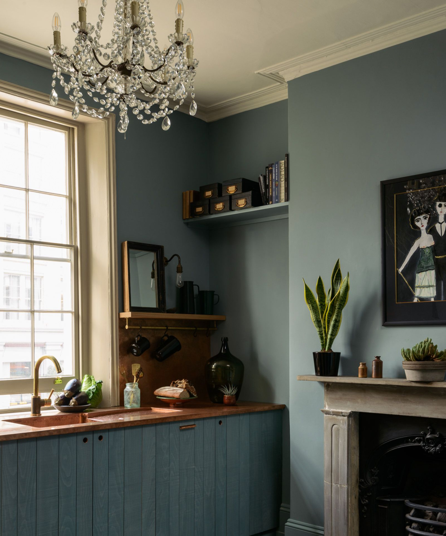 Blue deVOL Sebastian Cox kitchen