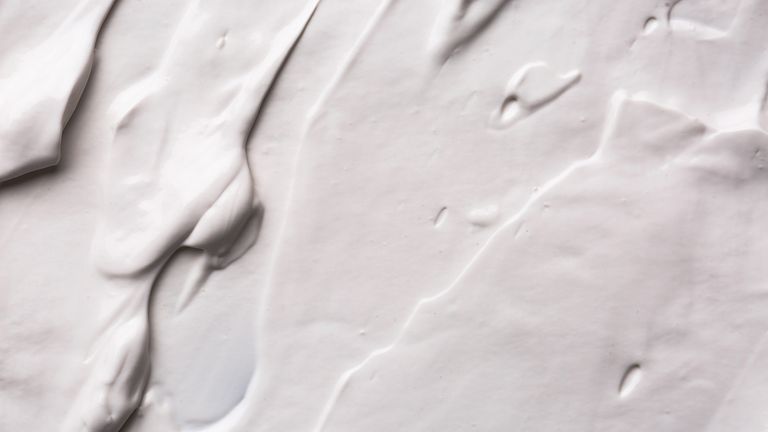 close up of skincare texture