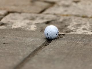 golf ball on path