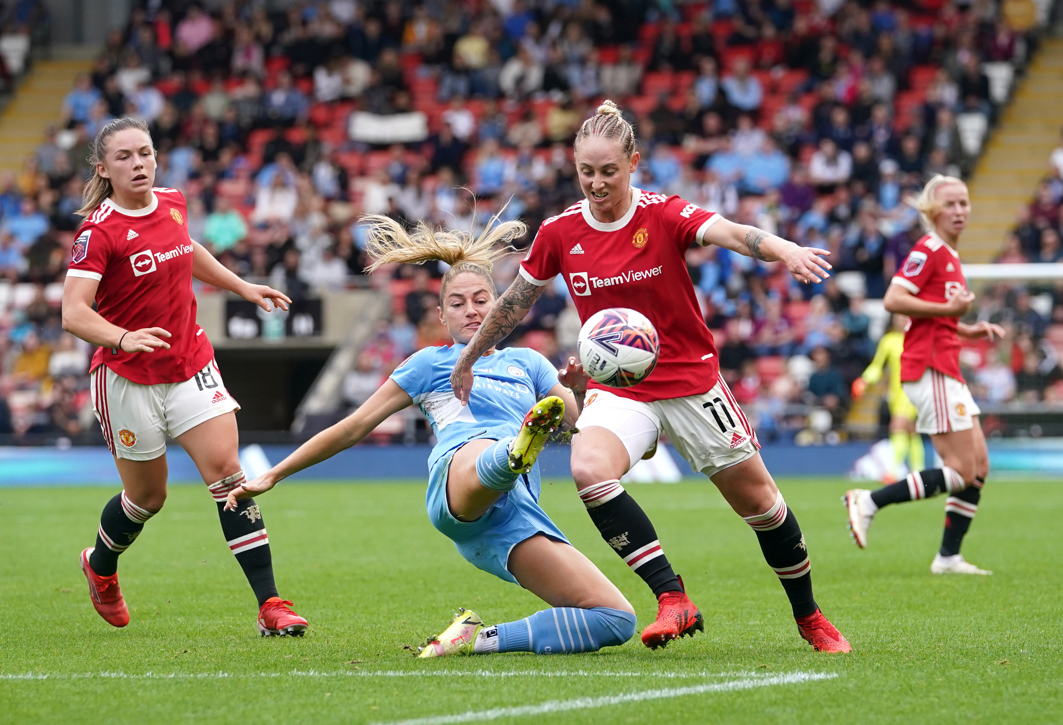 Manchester United v Manchester City – FA Women’s Super League – Leigh Sports Village