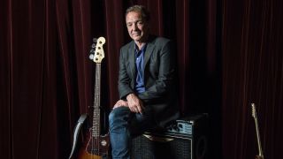 Bassist Guy Pratt poses for a photograph on March 29, 2016 in West Hollywood, California.