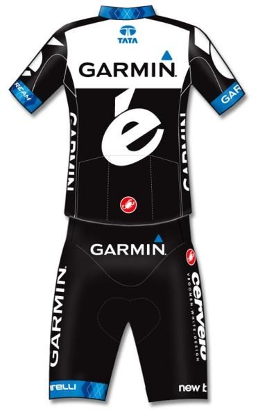 The new team kit from the back