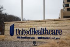 UnitedHealthcare sign outside of headquarters in Minnesota