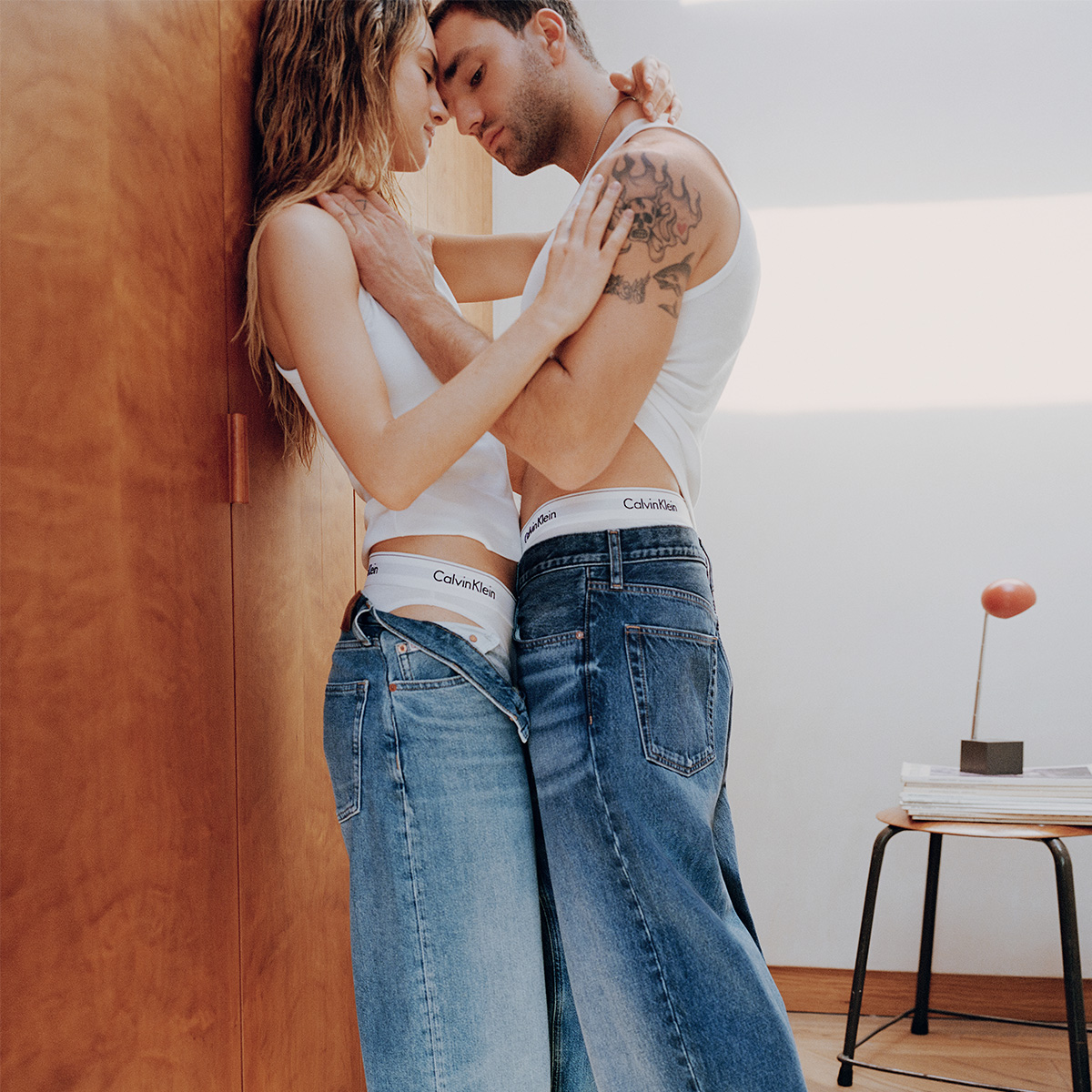Grace Van Patten and Jackson White For Calvin Klein's Valentine's Day campaign 2026.