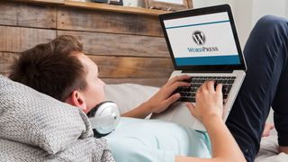 WordPress exécuté sur un ordinateur portable