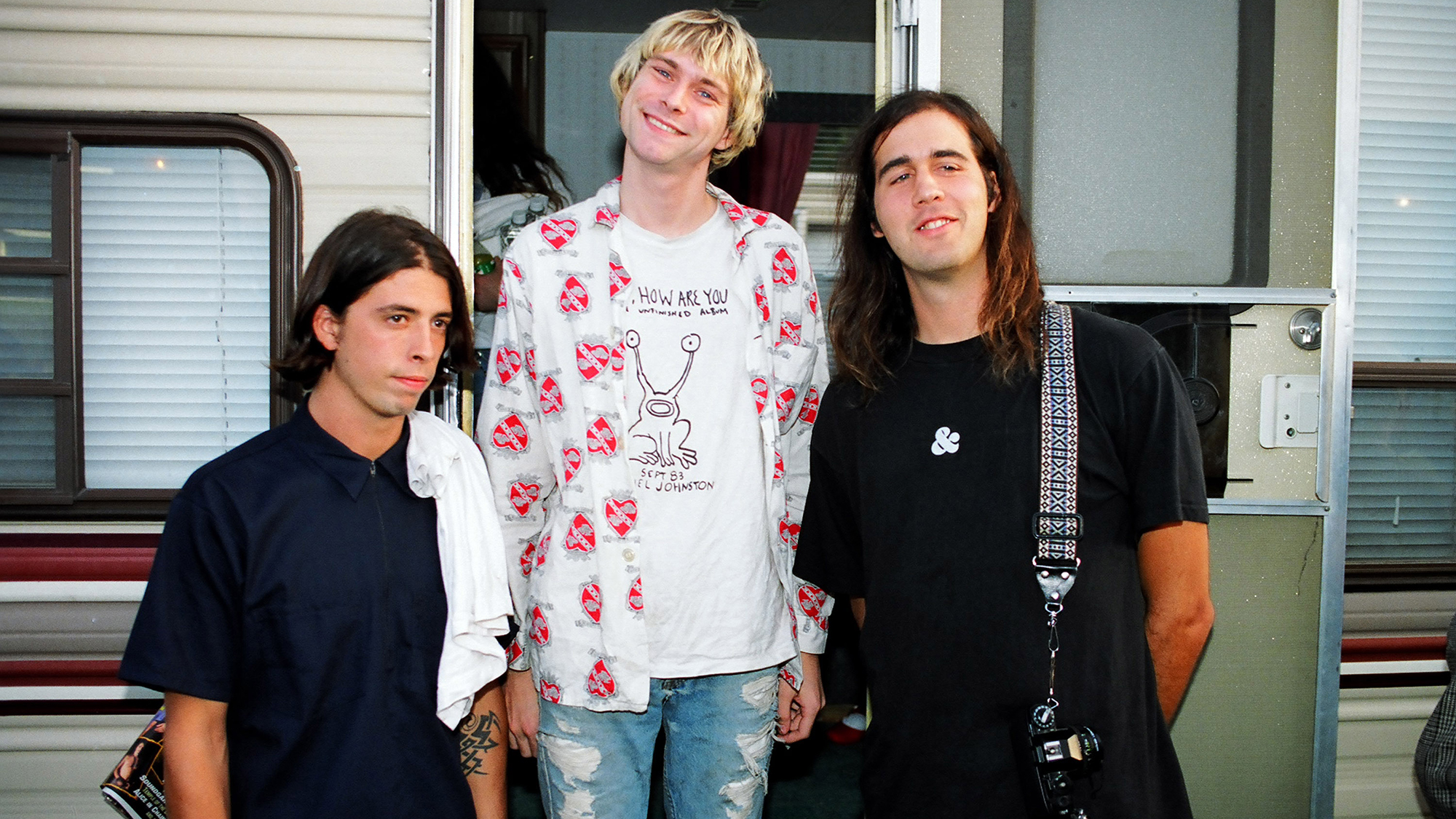 Nirvana at the 1992 MTV Video Music Awards - Rehearsals at Pauley Pavilion in Los Angeles, California.