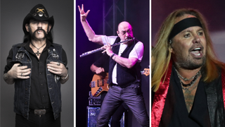 Lemmy, Ian Anderson on stage, and Vince neil on stage
