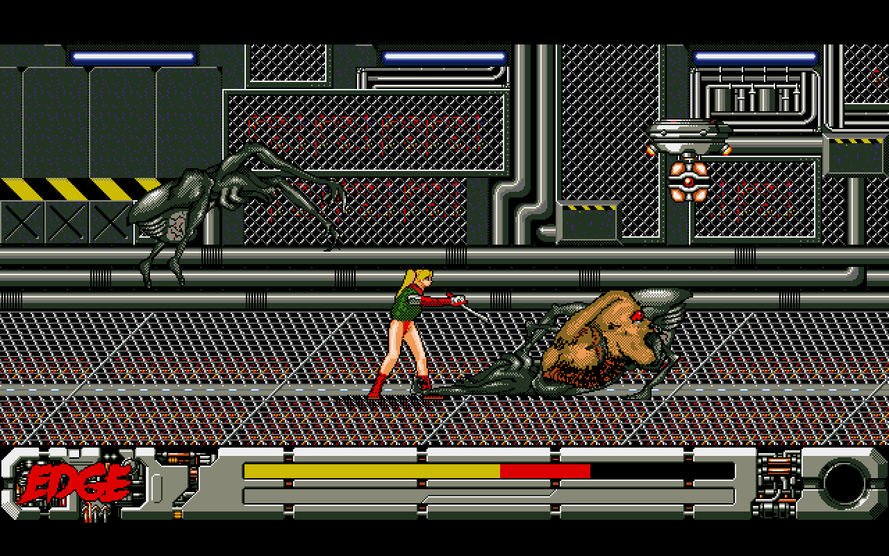 Sidescrolling action game Edge for PC-98