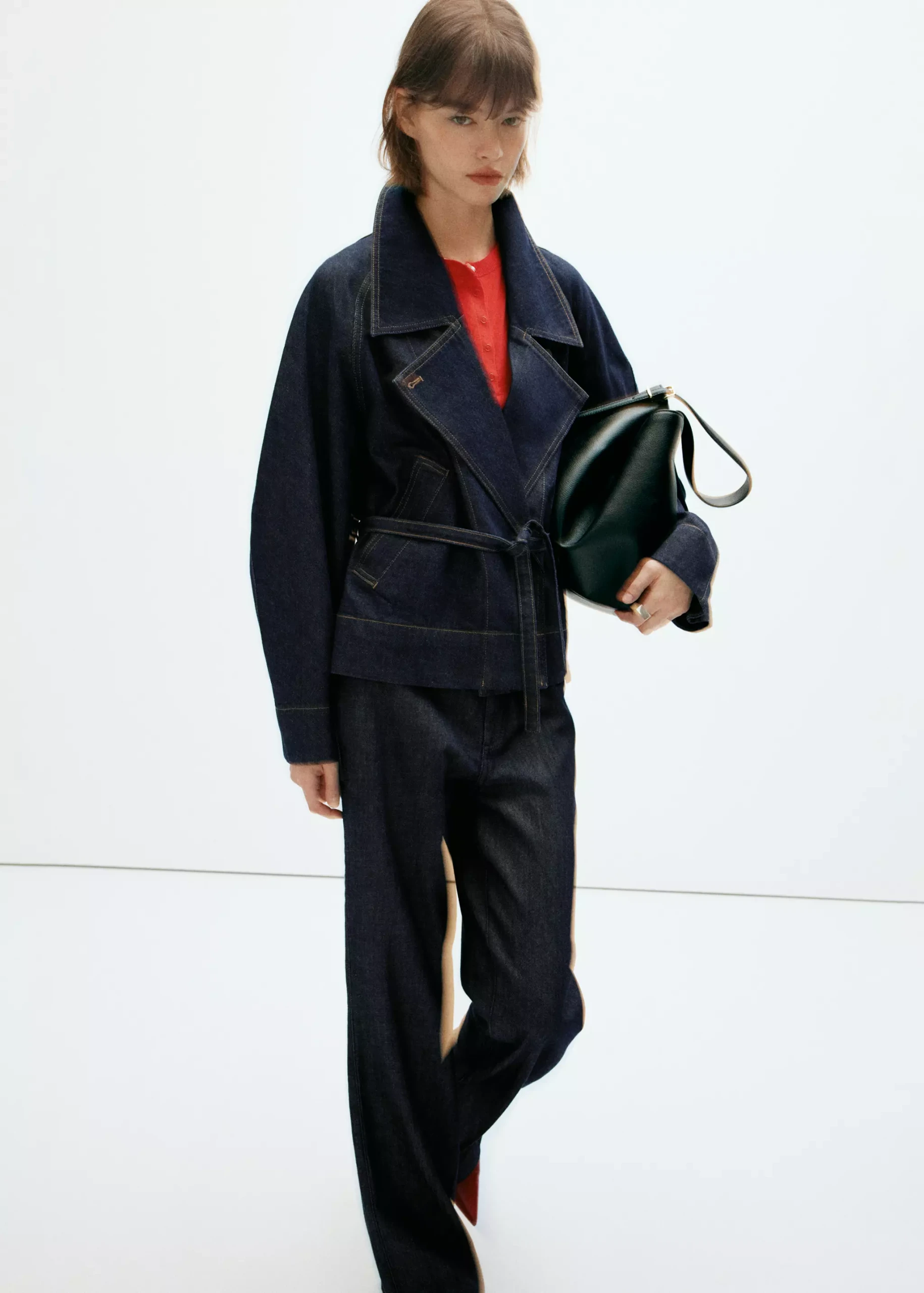 Belt Denim Trench - Women | Mango United Kingdom