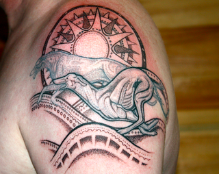 Greyhounds tattoo