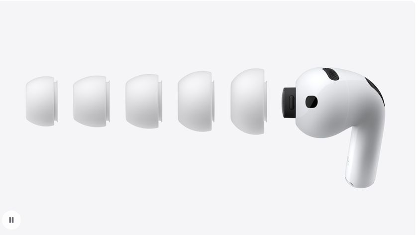 Apple AirPods Pro 3 with five eartip sizes
