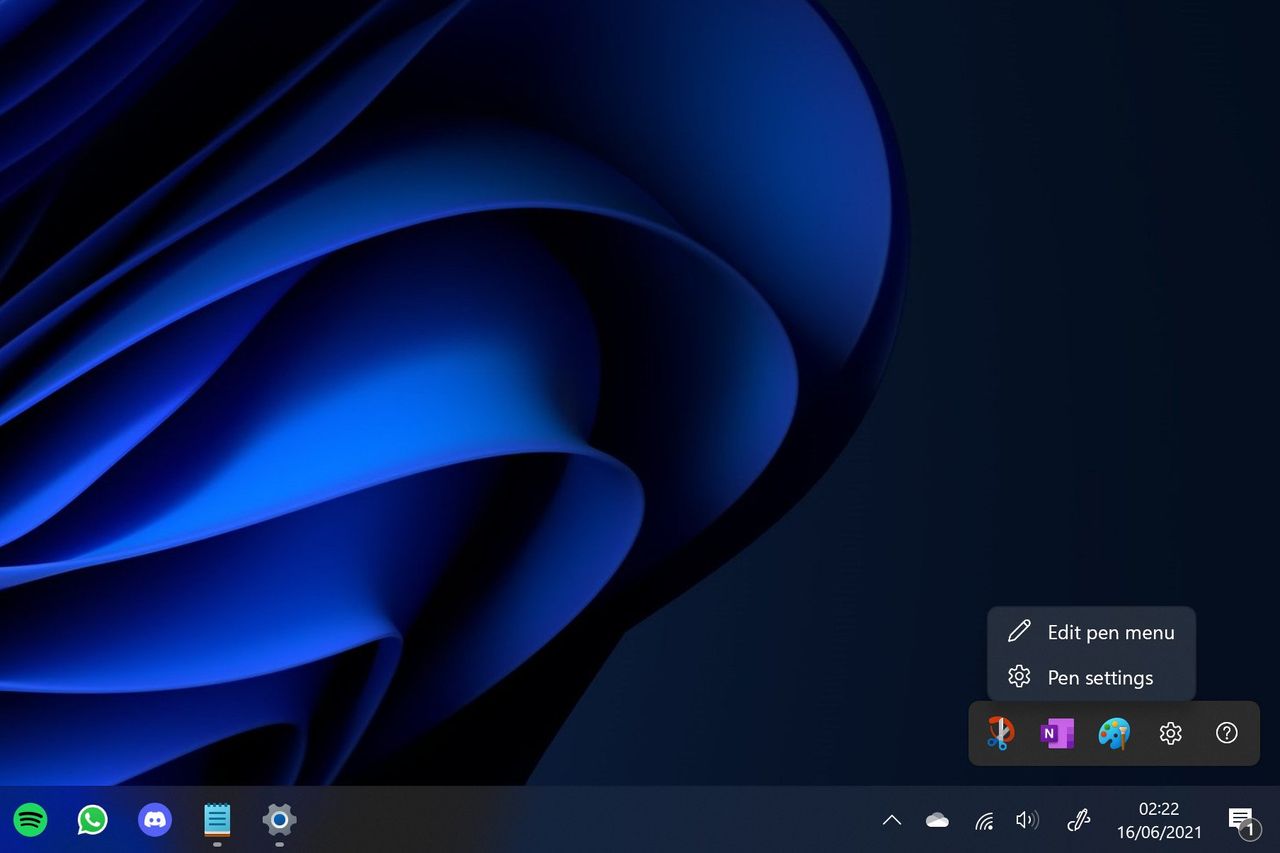 Windows 11 Ink workspace
