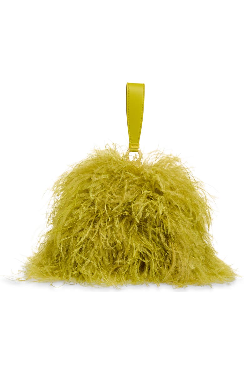 Mini Double Gancini Feather Clutch