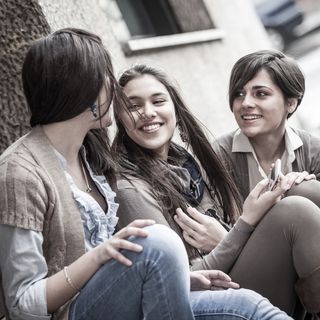 group of women chatting