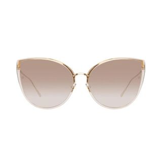 Cat-eye sunglasses with light gradient lenses