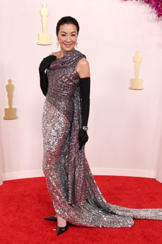HOLLYWOOD, CALIFORNIA - MARCH 10: Michelle Yeoh attends the 96th Annual Academy Awards on March 10, 2024 in Hollywood, California.