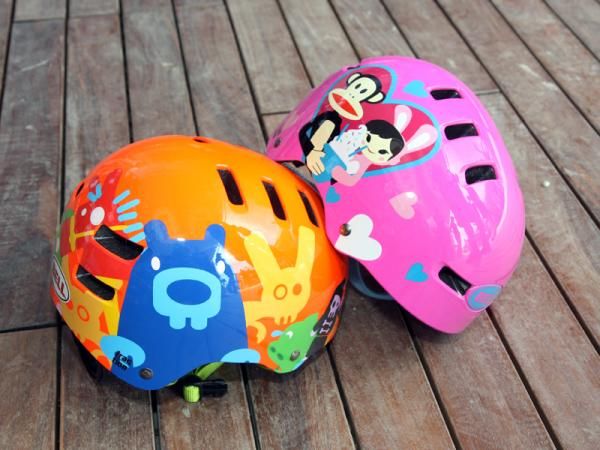 The wacky graphics on Bell's Paul Frank series of Fraction kid's helmets may not appeal to adults but according to Bell, they're definitely appealing to their target market.