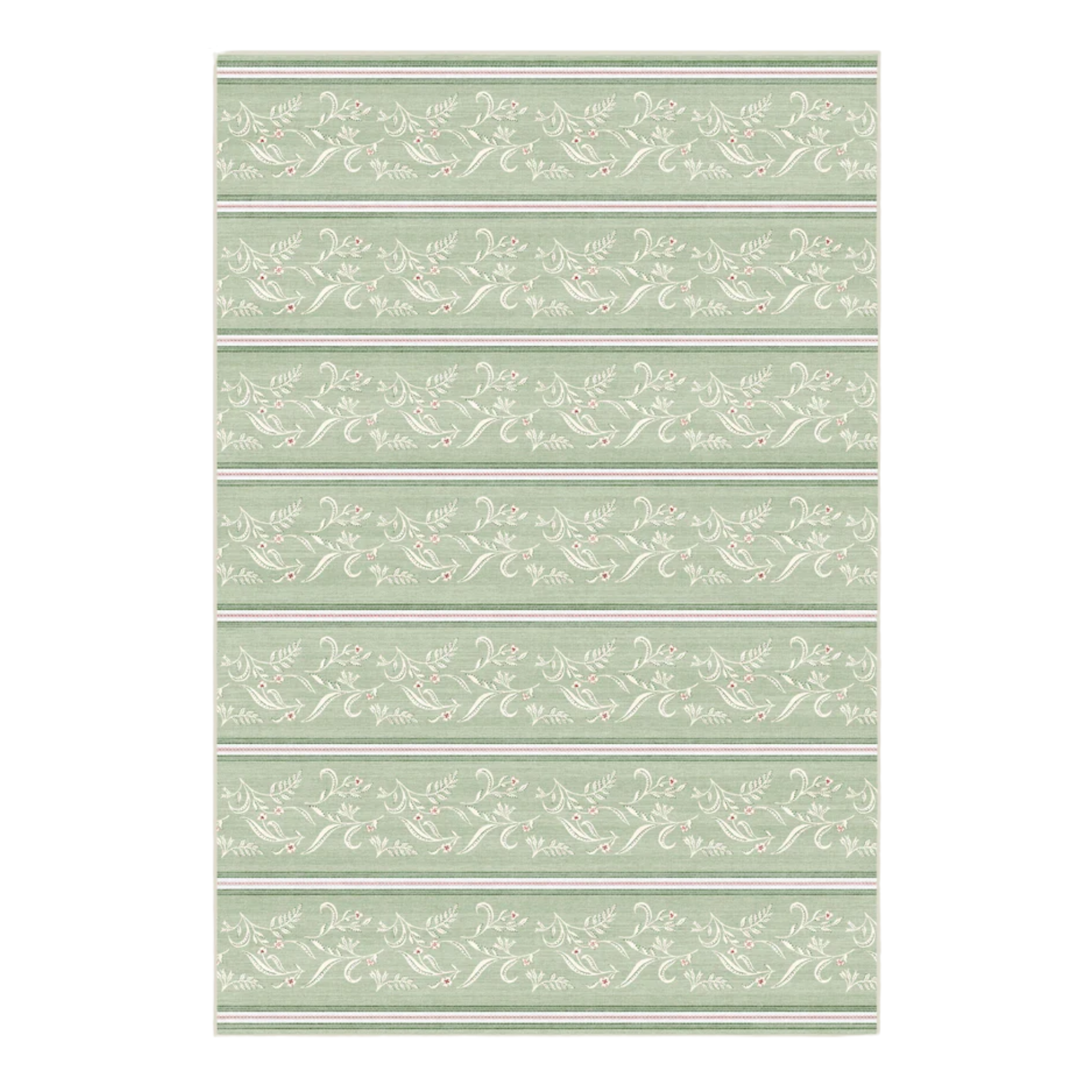 an outdoor rug in green