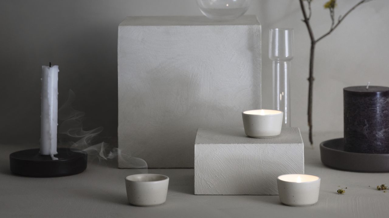 IKEA candle holders and tea lights