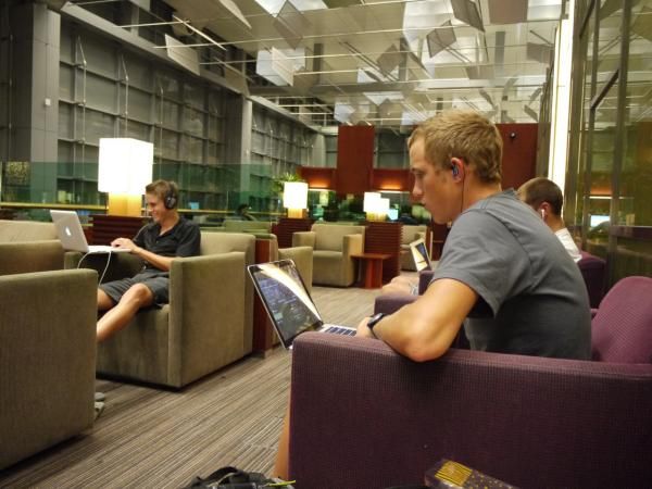 Wasting away the 12-hour layover in Singapore