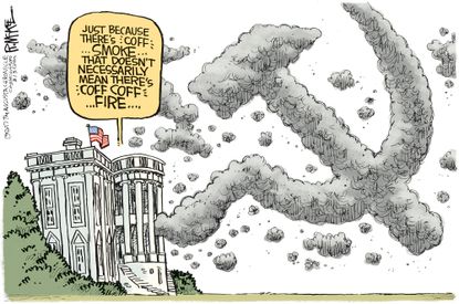 Political Cartoon U.S. Donald Trump Russia White House