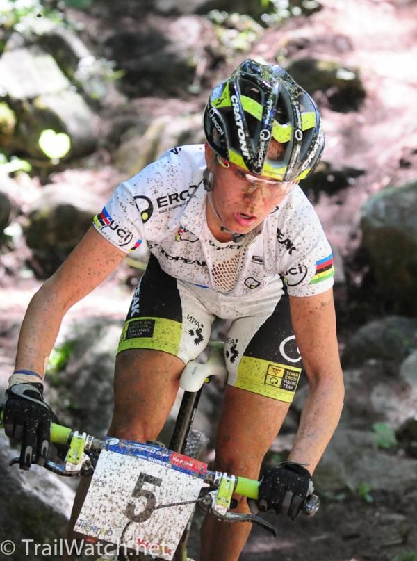 Irina Kalentieva (Topeak Ergon) was never far from the leaders today