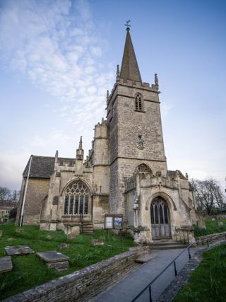 Hasselblad XCD 25V sample image, of St Cyriac's Church in Lacock, England