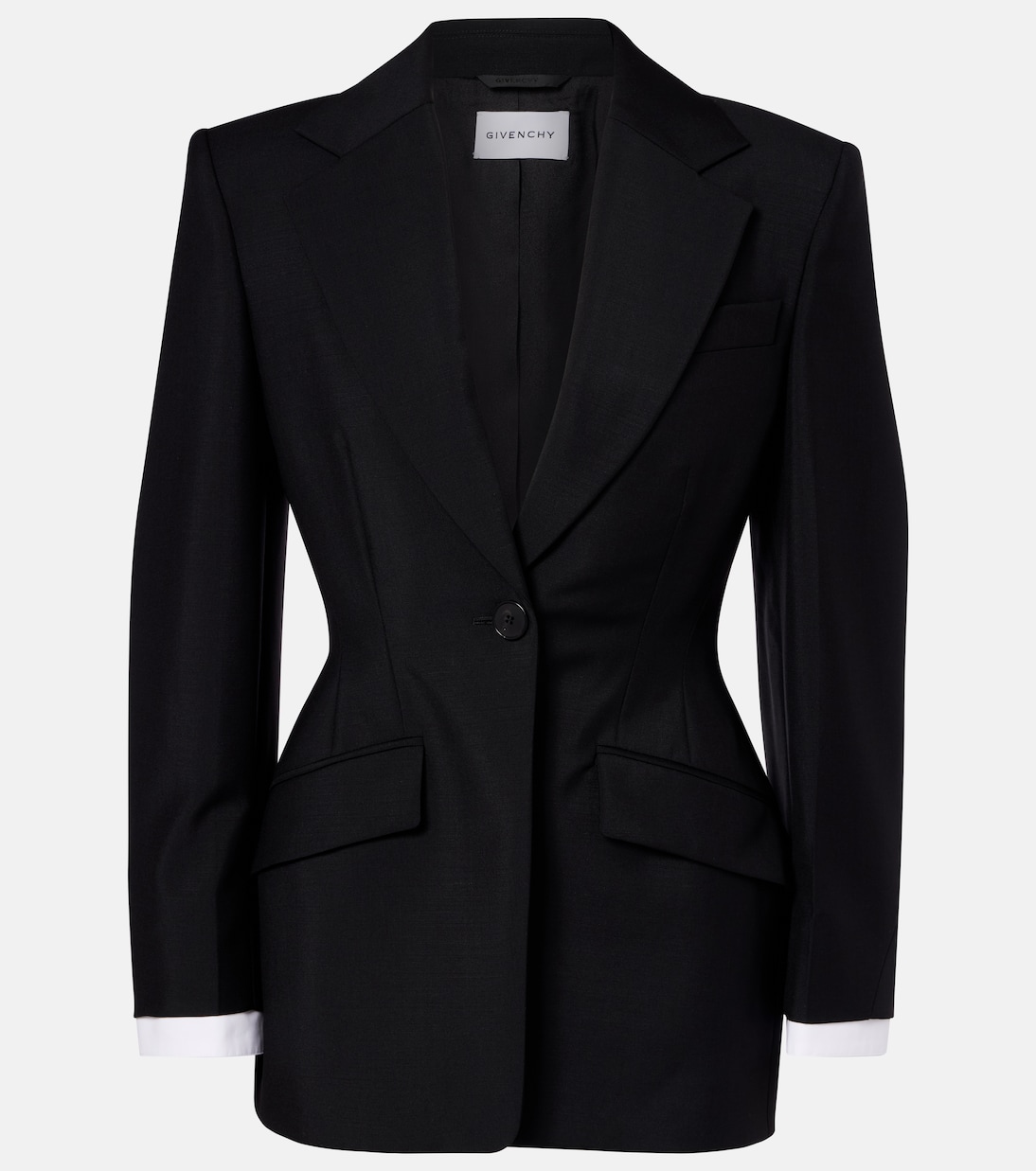 Wool and Mohair Blazer in Black - Givenchy