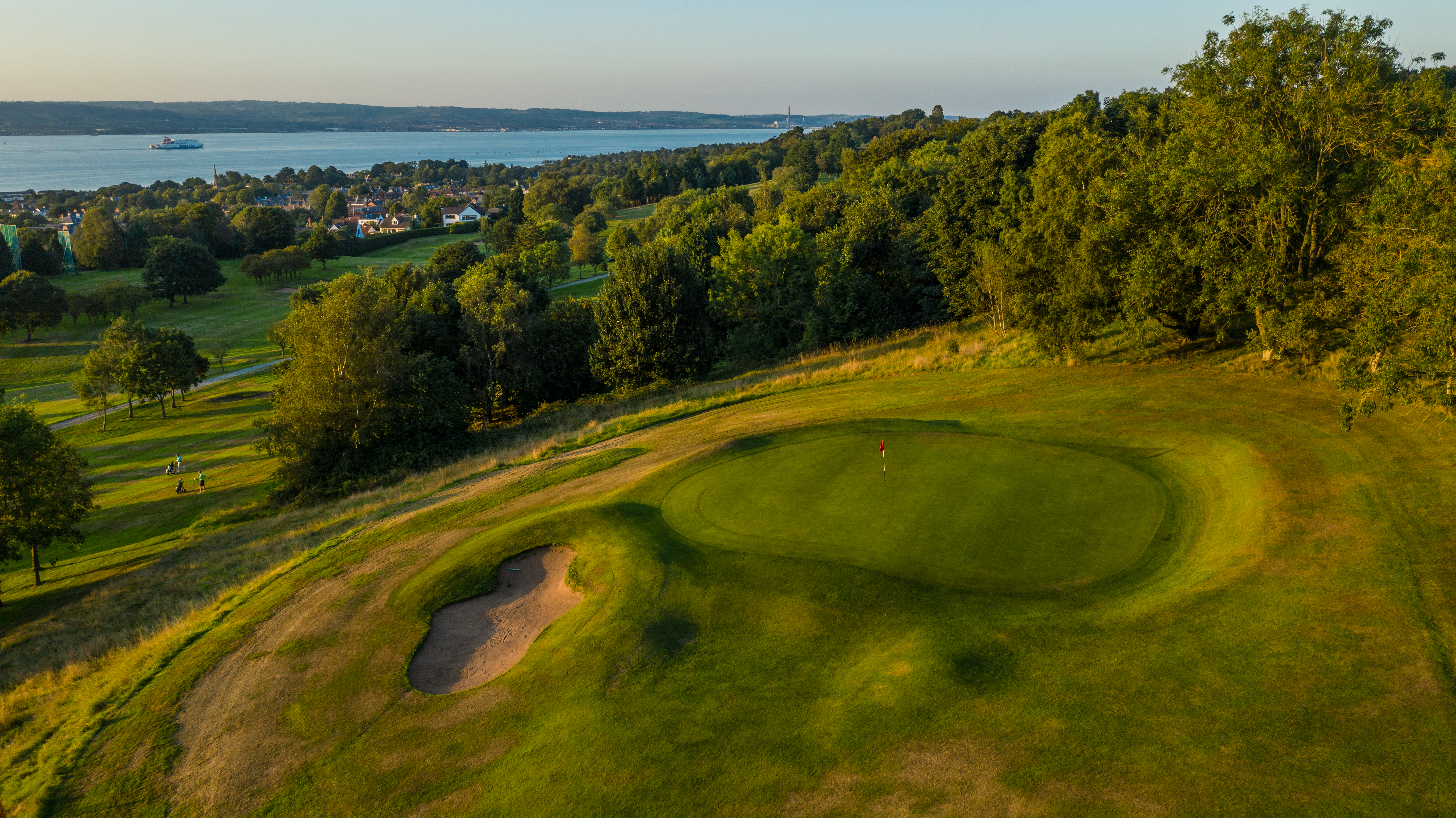 The testing par-3 10th at Holywood Golf Club