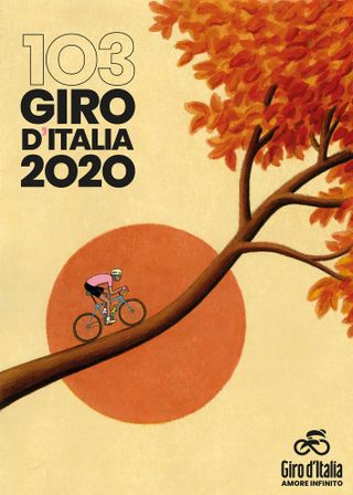 The official poster of the 2020 GIro d'Italia