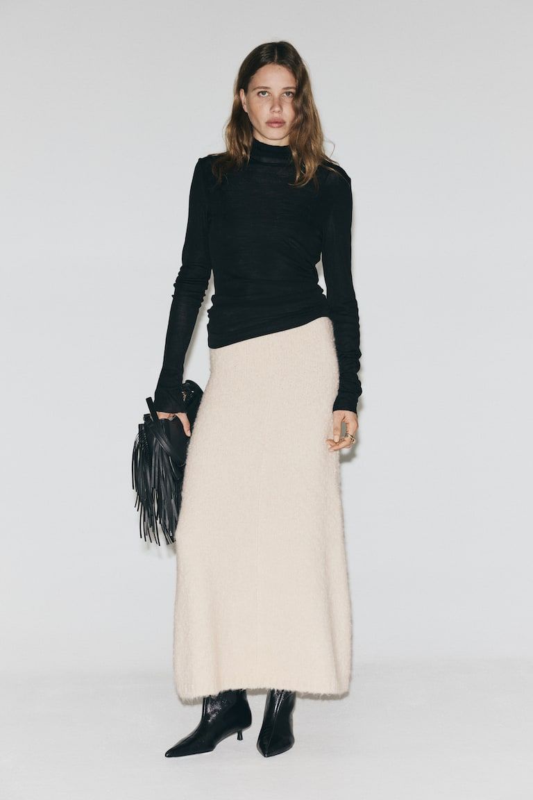 Boucl&eacute; Skirt