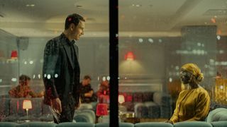 Michael Fassbender and Jodie Turner Smith in The Agency