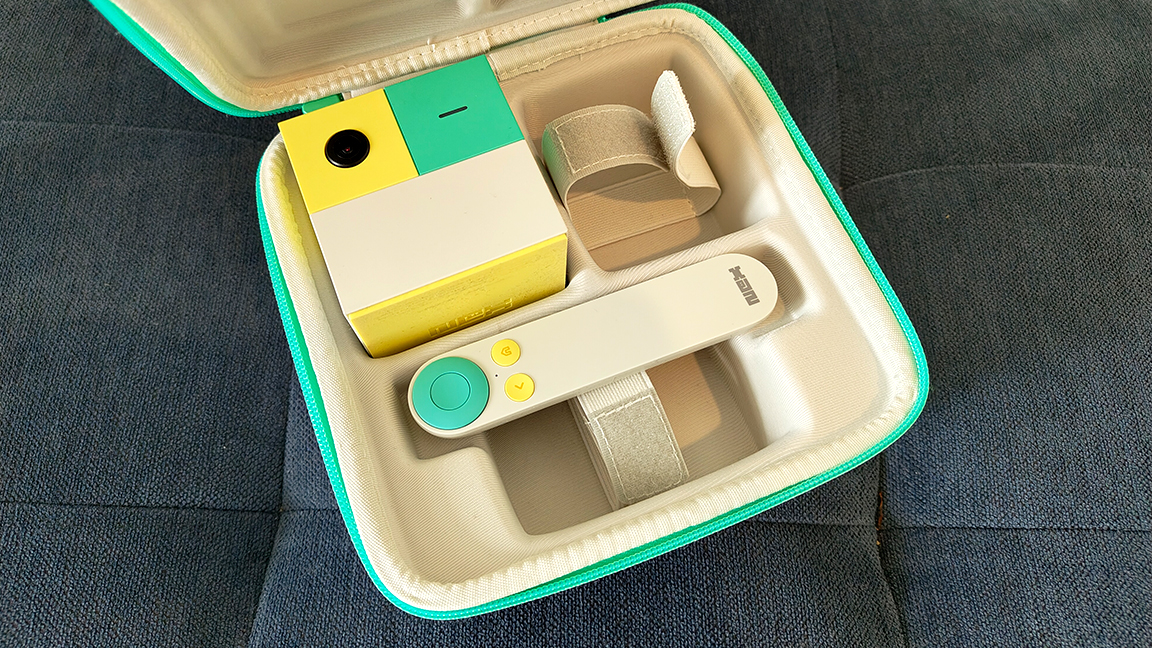 Nex Playground review; a small colourful cube with a camera