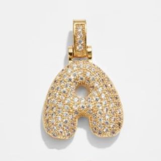 oliviasedit Bubble ballon crystal letter necklace 